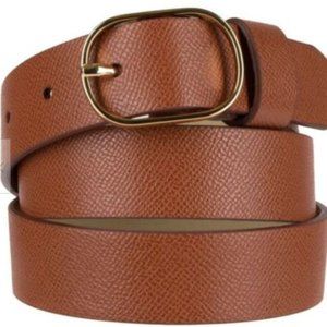 Women's Merona snake skin Gold Oval Buckle Belt